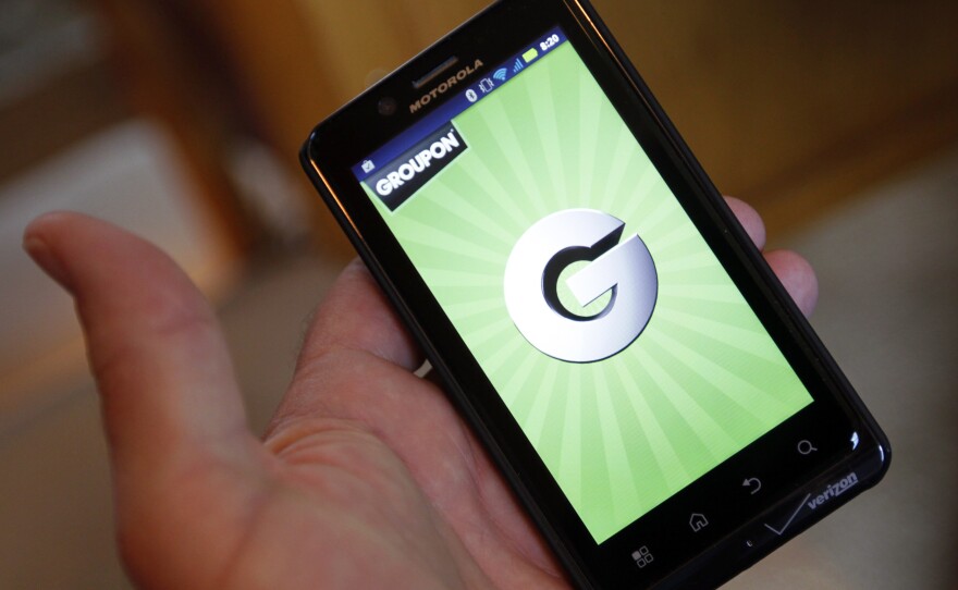 A Groupon smartphone app