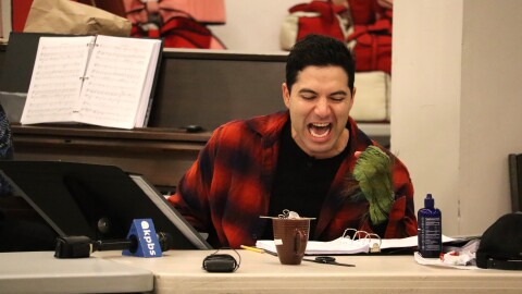 Michael Castillejos rehearses for The Old Globe's concert presentation of "¡Cómo el Grinch robó la Navidad!" on Friday, Nov. 14, 2025.
