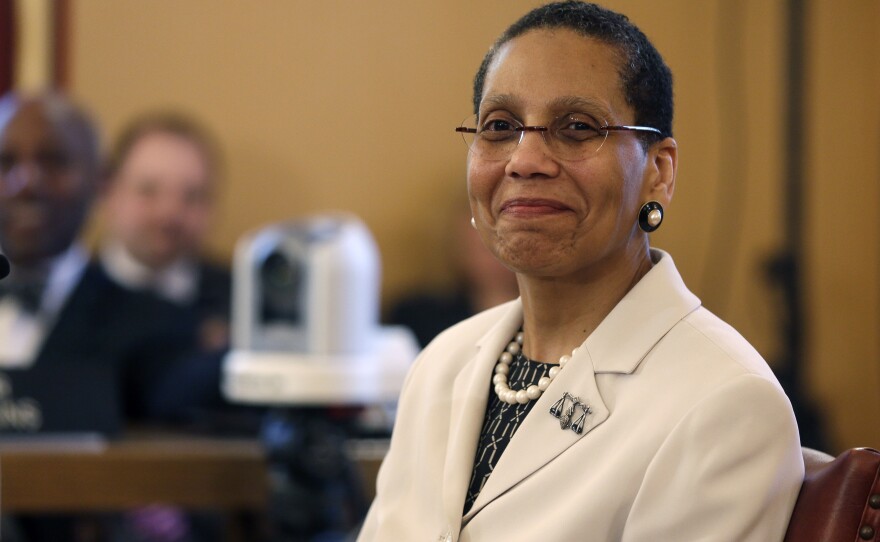 Police have distributed a poster asking for information, accompanied by a picture of Justice Sheila Abdus-Salaam, photographed in 2013, dressed in a cream-colored jacket and pearls with wire-rimmed eyeglasses.