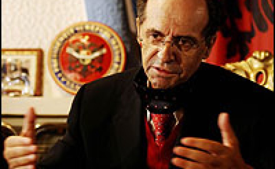 Ibrahim Rugova, photographed in September 2005.