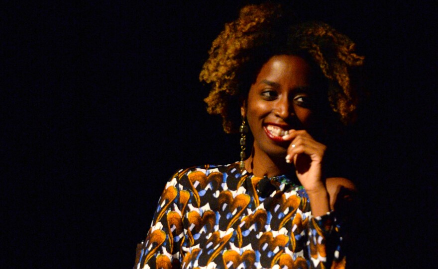 Alexis Okeowo speaks at the 2017 New Yorker Festival at Gramercy Theatre on Oct. 6 in New York City.
