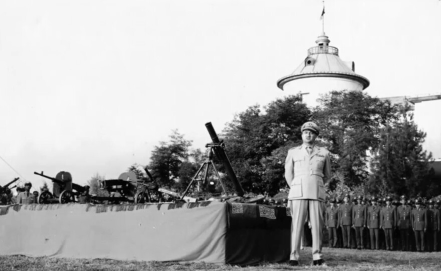Askaryar's grandfather, Gen. Ghulam Farooq Khan, shown here in the 1970s at the former Kabul military club, was imprisoned during the Soviet war years in Afghanistan. He died in 1984.