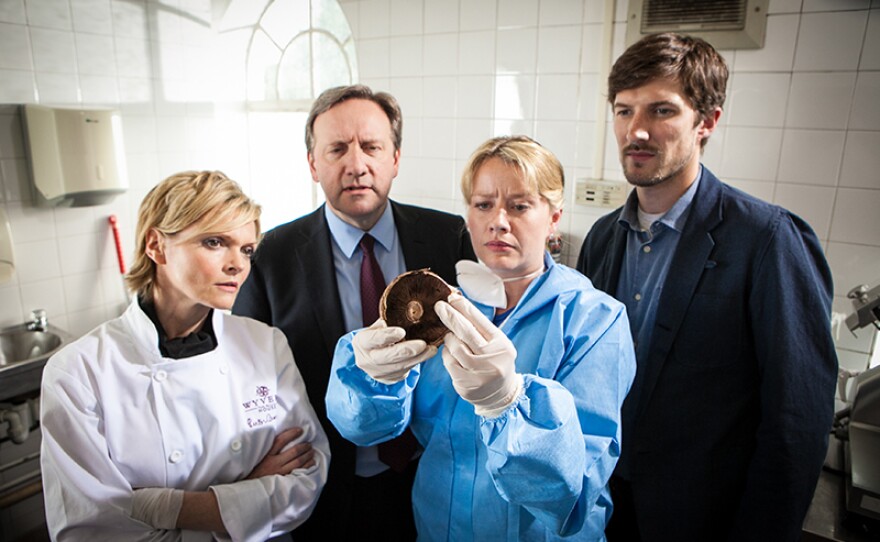 On "Wild Harvest," when wealthy farmer Martin Strickland is covered in truffle oil and mauled to death by a wild boar, the investigation leads to restaurant Wyvern House and its tyrannical celebrity chef Ruth Cameron. Secrets from the past surface and the killer strikes again – but the poison spreads wider than its intended target.