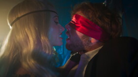 Erika (Olivia Wilde) and Elliot (Cooper Hoffman) have an "entirely inappropriate" work relationship in I Want Your Sex.