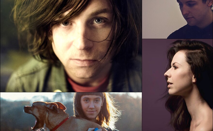 Clockwise from upper left: Ryan Adams, Jamie xx, Joy Williams, Eskimeaux
