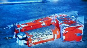 The flight data recorder from the 2009 Air France flight that went down in the Atlantic.