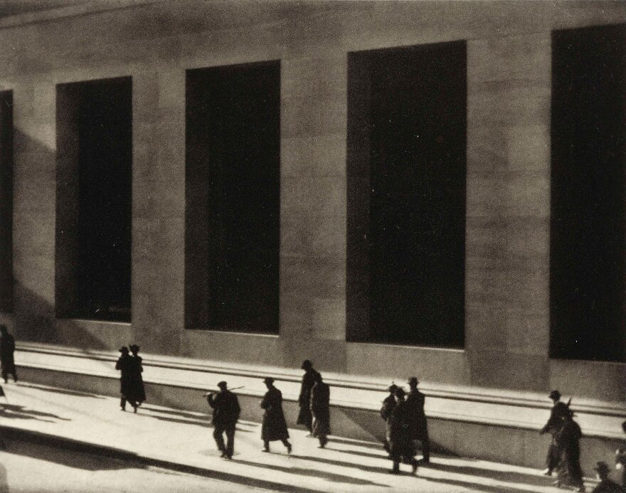 "Wall Street, New York (1915)" by Paul Strand is on view at the San Diego Museum of Art through Feb. 21, 2022.