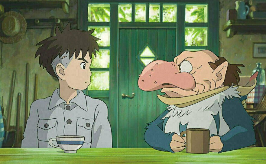 Twelve-year-old Mahito journeys into an otherworldly realm in <em>The Boy and the Heron.</em>