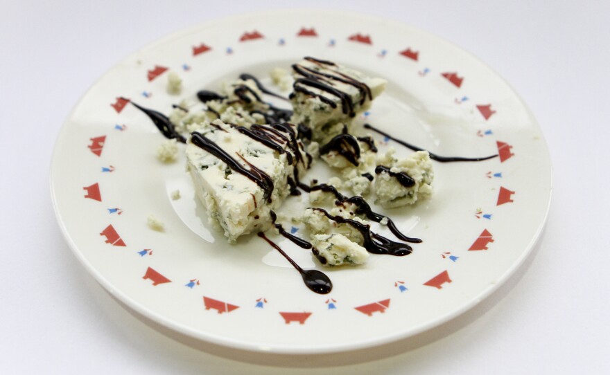 How about some chocolate drizzled over blue cheese?