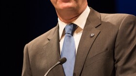 San Diego Mayor Kevin Faulconer delivers his first State of the City address at the Balboa Theatre, Jan. 14, 2015.
