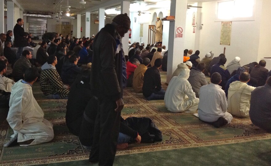 Muslim men attend Friday prayers at La Pau Islamic Center in Tarragona, a Mediterranean coastal town where Muslims comprise about 10 percent of the population.