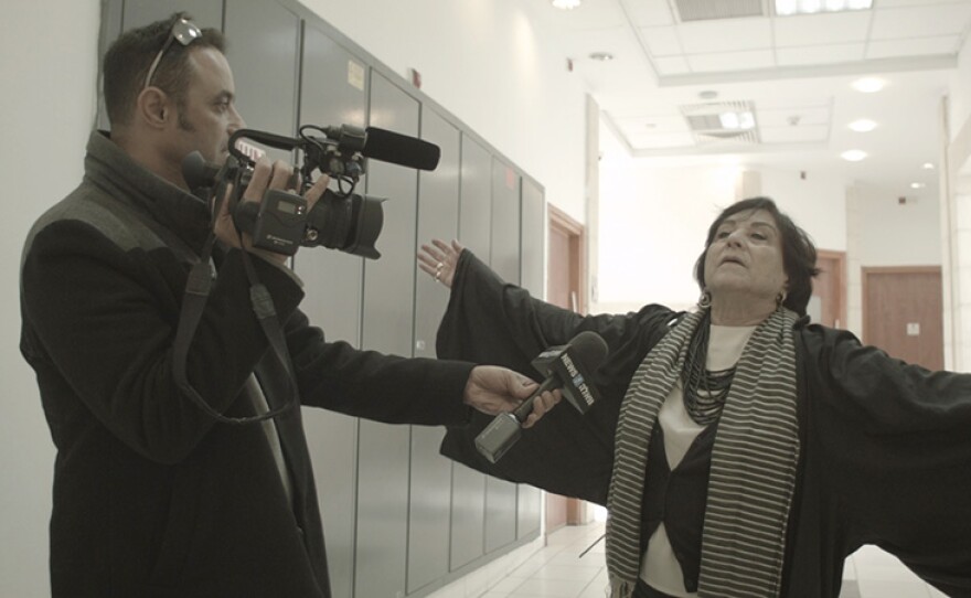 Lea Tsemel in a scene from "Advocate."