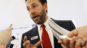 Joe Miller, Republican nominee and Tea Party-backed candidate for Senate in Alaska, speaks Sept. 16 in Juneau.