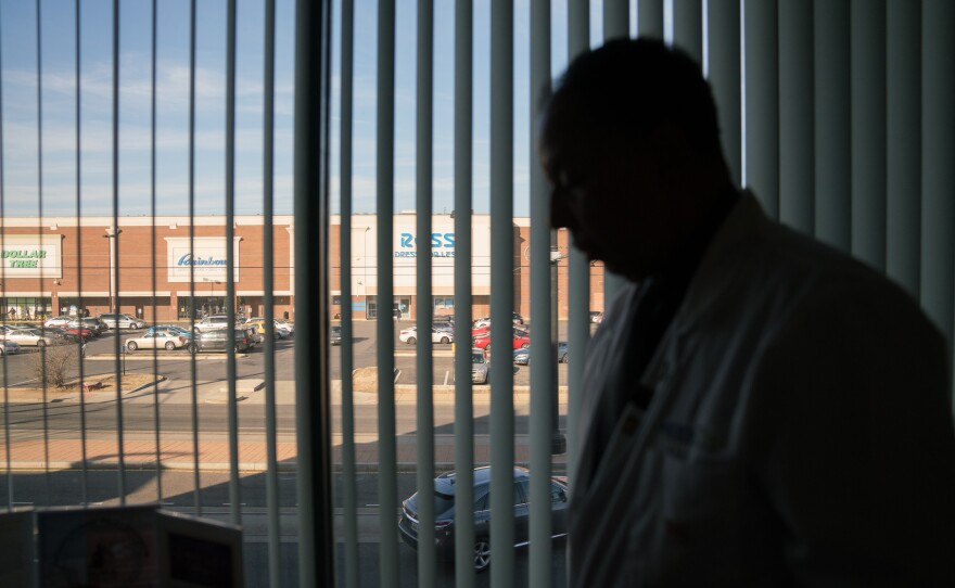 Chapman's office overlooks a busy street in Northeast Washington, D.C. He says there have been numerous overdoses just outside the door.