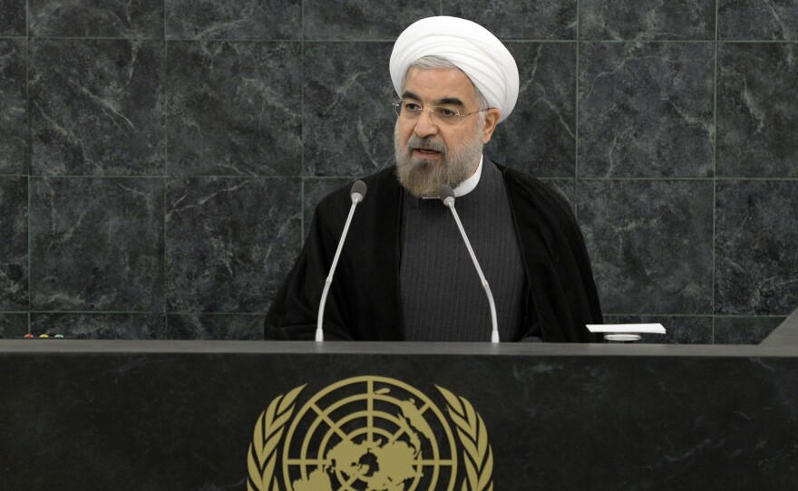 Iranian President Hassan Rouhani addresses a high-level meeting on nuclear disarmament during the 68th U.N. General Assembly in September.