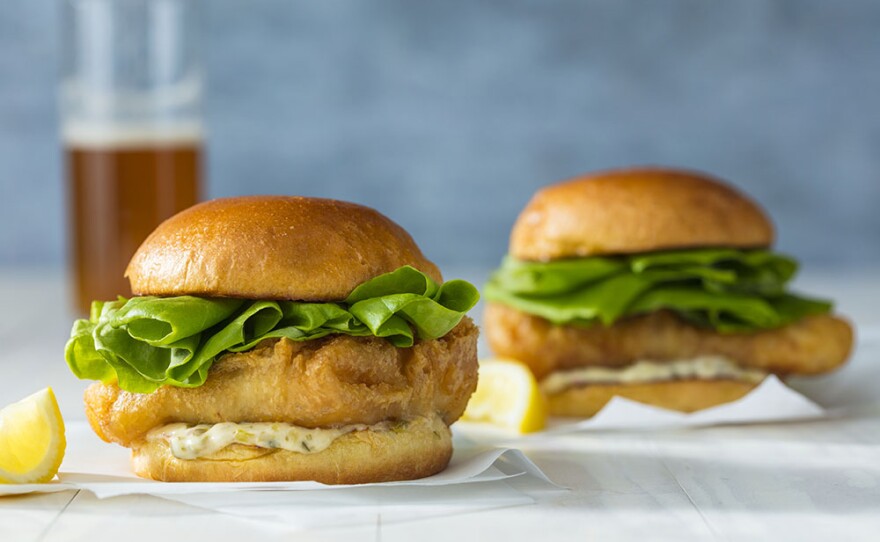 The ultimate Crispy Fish Sandwiches with Tartar Sauce