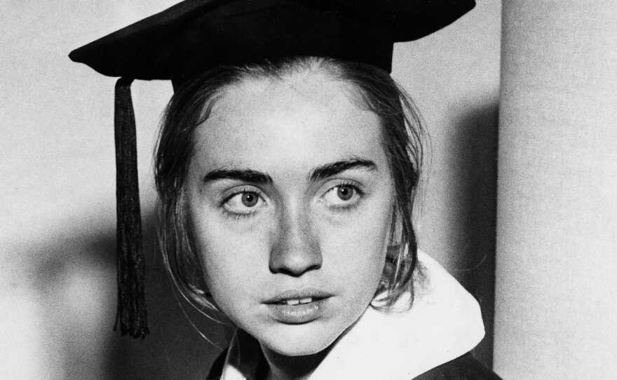 Clinton, then Hillary Rodham, as a Wellesley College senior, May 31, 1969.