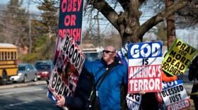 Members of the Westboro Baptist Church of Topeka, Kan., staged a protest across the street from a high school in Hyattsville, Md., a day before the Supreme Court ruling.