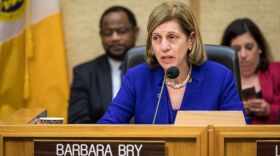San Diego City Councilwoman Barbara Bry speaks during a council meeting, Dec. 12, 2016.