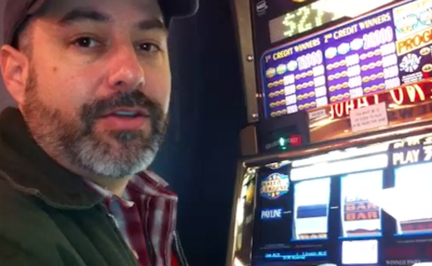 James Vasquez in Reno on his way to Sundance last Friday for the premiere of the film he co-produced, "That's What She Said."