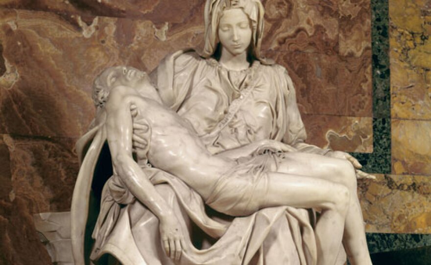 Pietà, one of Michelangelo's most famous sculptures. (Secrets of the Dead: Michelangelo Revealed)