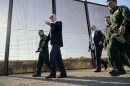 FILE - President Joe Biden walks along a stretch of the U.S.-Mexico border in El Paso Texas, Jan. 8, 2023. The Biden administration has requested 1,500 troops for the U.S.-Mexico border amid an expected migrant surge following the end of pandemic-era restrictions.