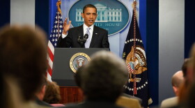 U.S. President Barack Obama speaks during a news conference in the James S. Brady Briefing Room at the White House June 23, 2009 in Washington, DC. 