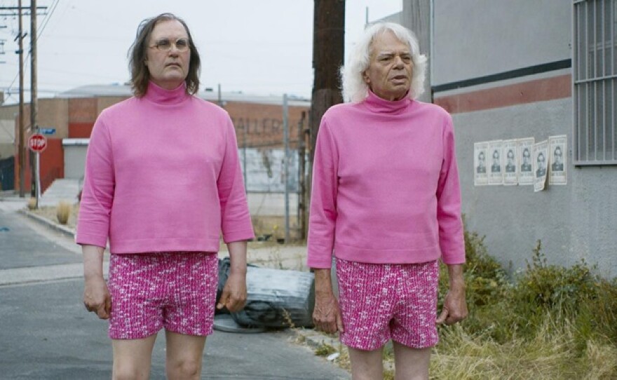 Sky Elobar, left, and Michael St. Michaels star in Jim Hosking's "The Greasy Strangler," the closing night film at Horrible Imaginings Film Festival.