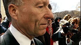 Lewis "Scooter" Libby walks past reporters after Tuesday's verdict.