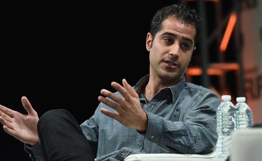 Kayvon Beykpour, co-founder and CEO of Periscope, speaks during the TechCrunch Disrupt conference May 5 in New York City. He says that with live video apps such as Periscope, "the world has accepted that these capabilities exist."