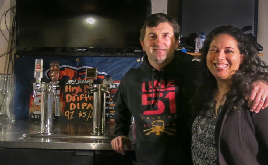 Teacher-brewers P.T. Lovern and his wife Leti started their craft beer company in their basement.