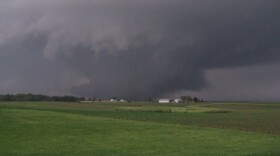 A tornado moves across western Iowa on June 5, 2010.