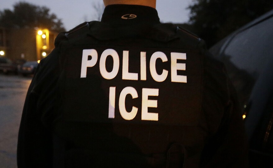 A U.S. Immigration and Customs Enforcement officer is pictured in this undated photo.