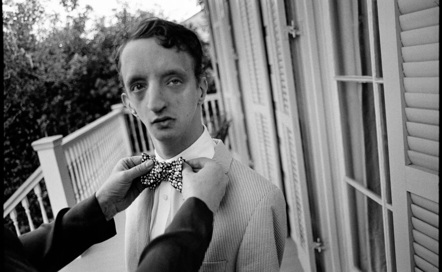 Thomas getting his bow tie fixed. New Orleans, 2015.