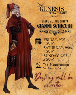 Genesis Opera Theatre Presents Giacomo Puccini's 'Gianni Schicchi'