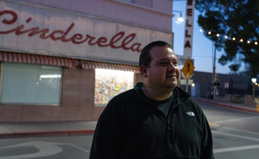 Evan Kory is one of the owners of La Cinderella and Kory bridal store in downtown Nogales.