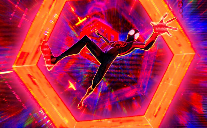 Spider-Man (Shamiek Moore) in Columbia Pictures and Sony Pictures Animation’s "Spider-Man: Across the Spider-Verse."