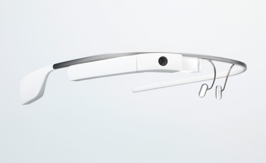 Google's Glass lets users send messages, video-chat, record video and take photos.