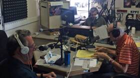 KPFZ staff are pictured sitting in the studio in this undated photo. 