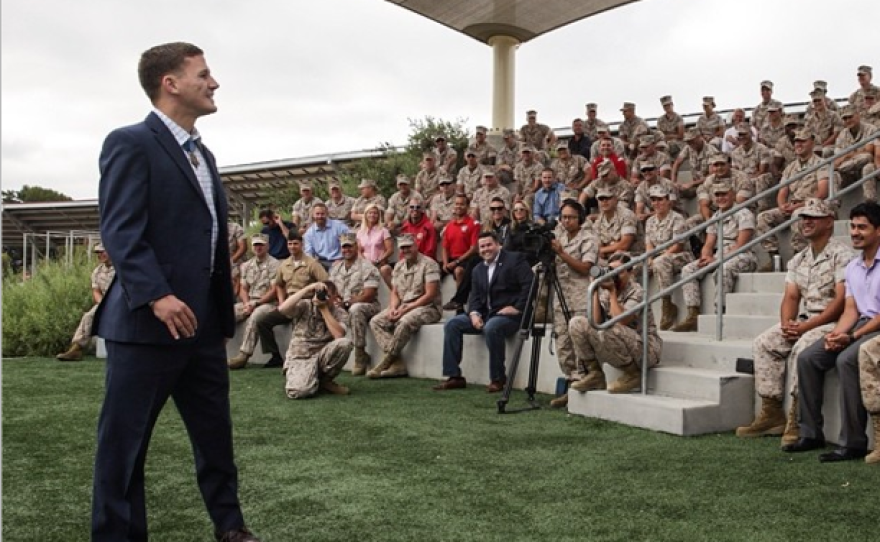 Kyle Carpenter at Camp Pendleton