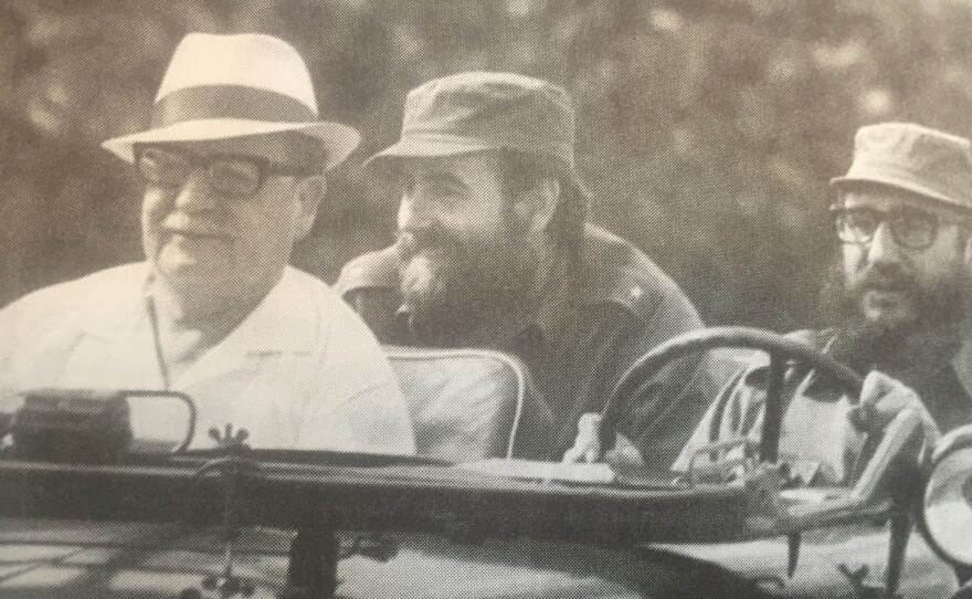 Salvador Allende, Manuel Piñeiro and Fidel Castro in Havana, before Allende was elected president of Chile in 1970.