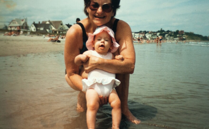 The author's mother-in-law, Jan Dale, pictured with her granddaughter Maya in the late '80s. (Maya got married this year, and baked all her wedding cakes herself.)