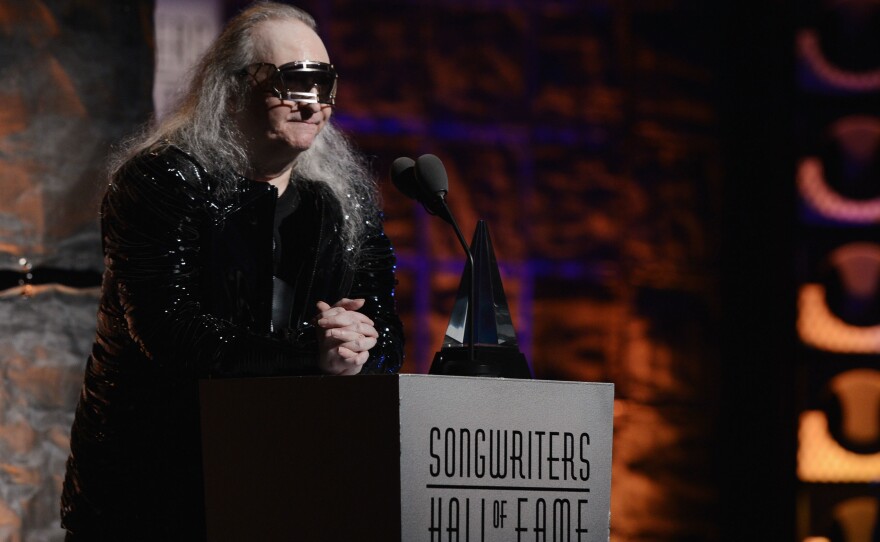 Jim Steinman speaks onstage at the Songwriters Hall of Fame induction and awards in 2012.