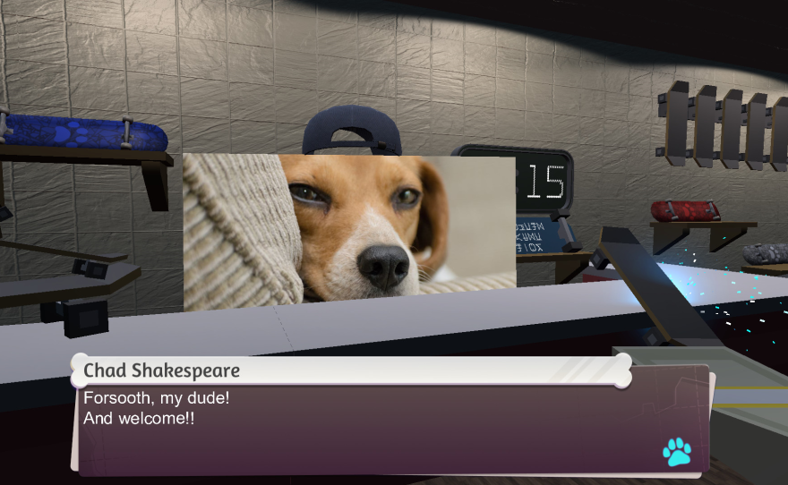 A screenshot from<em> An Airport For Aliens Currently Run By Dogs</em>.