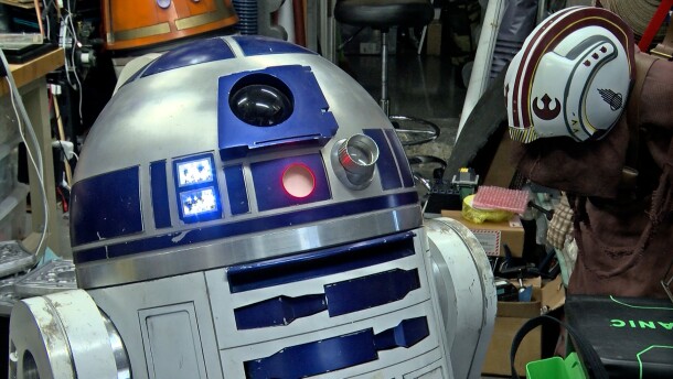 This R2D2 might look like it just rolled off the set but it is actually the creation of San Diego Droid Builder John Boisvert. July 10, 2023.