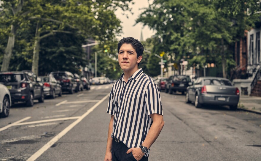 Frank Ruiz, photographed near his Harlem home in New York City, is an education outreach associate and teaching artist at the Count Basie Center for the Arts in Red Bank, N.J.