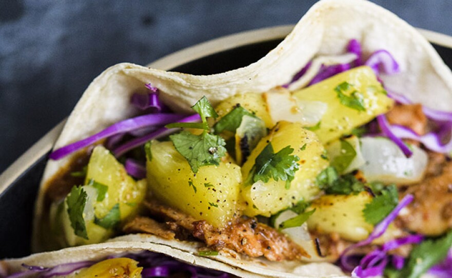 Mexican Tacos al Pastor as featured on "Cooking With Chilies."