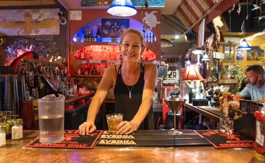 Bartender Gross says Lahaina is a small town "so everybody pretty much knows everybody."