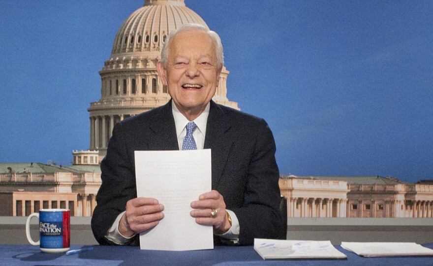 Bob Schieffer, shown here in 2013 on the set of Face the Nation, a show he hosted for 24 years.