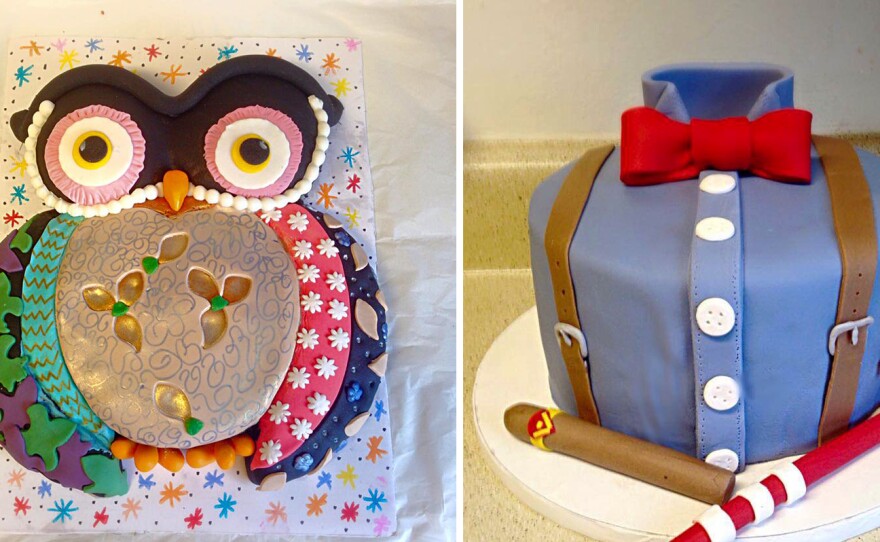 A sampling of Munirah Small's cakes. "The best way to describe my cakes would be a delicious edible centerpiece," she says.